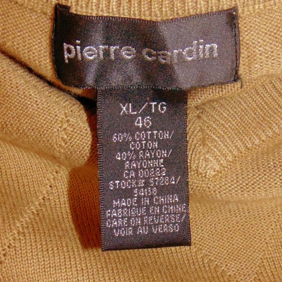 Pierre Cardin Brown Long Sleeved Sweater Size XL (46) - Picture 3 of 3